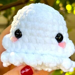 Handmade Crochet Ghost Soft Amigurumi Plushie Plush Toy Halloween